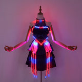 Colorful LED Light-Up Skirt for Parties & Performances