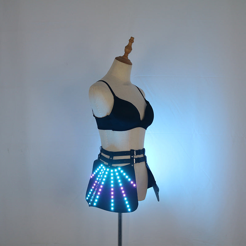Colorful LED luminous skirt is suitable for stage performance skirt