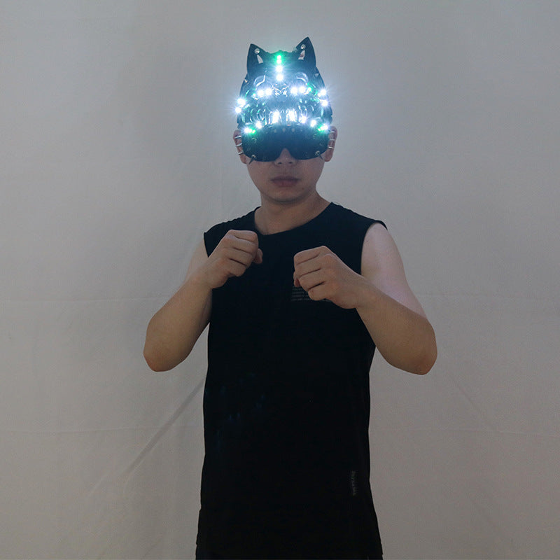 RGB LED Party Hat — Multicolor Light-Up Cap