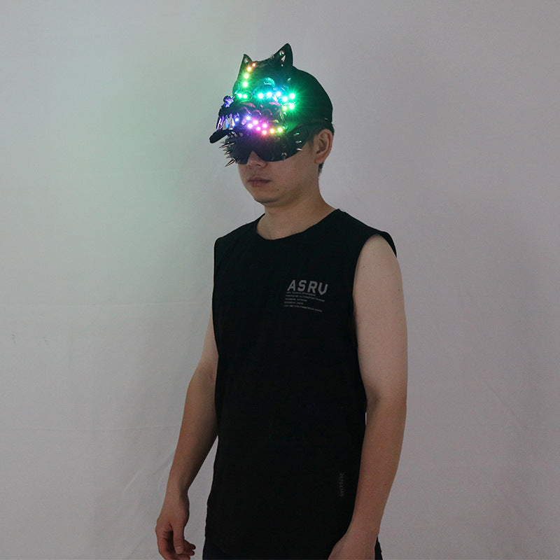 RGB LED Party Hat — Multicolor Light-Up Cap