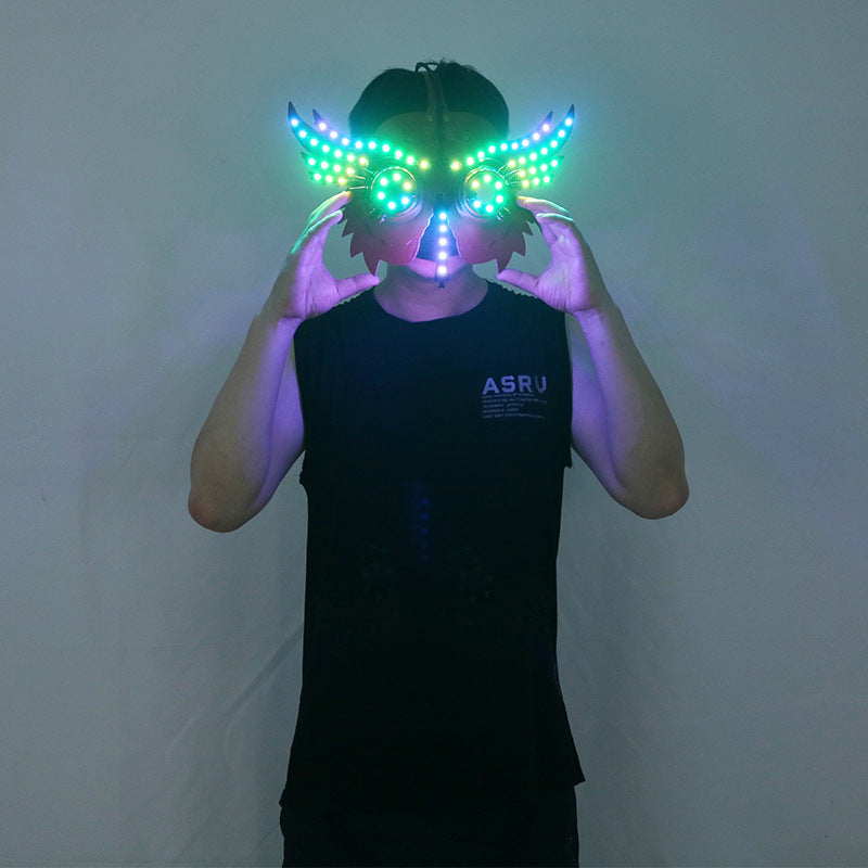 LED Glowing Animal Mask — Neon Light-Up Party Prop