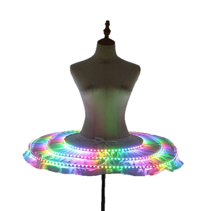 Color-Changing LED Dance Dress — Ballet, Stage & Party Wear