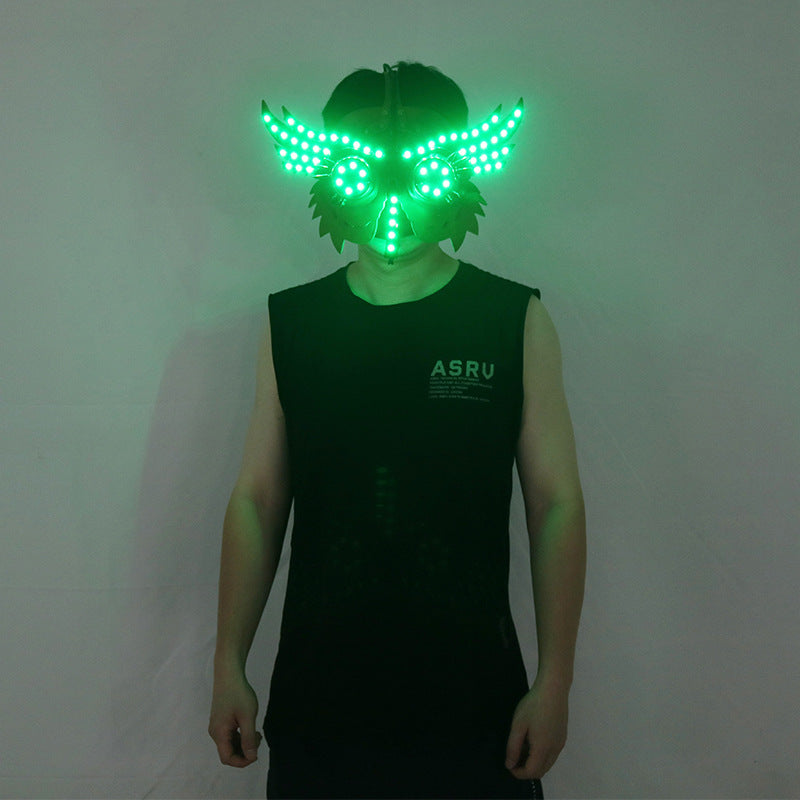 LED Glowing Animal Mask — Neon Light-Up Party Prop