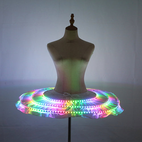 Color-Changing LED Dance Dress — Ballet, Stage & Party Wear