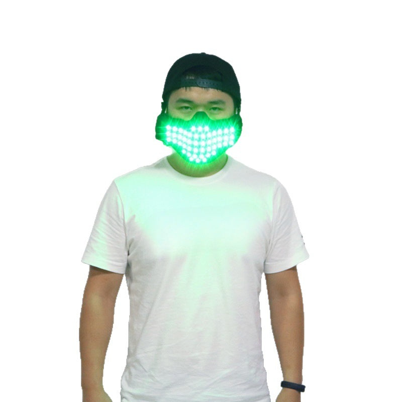 RGB LED Party Mask — Multicolor Light-Up Facewear
