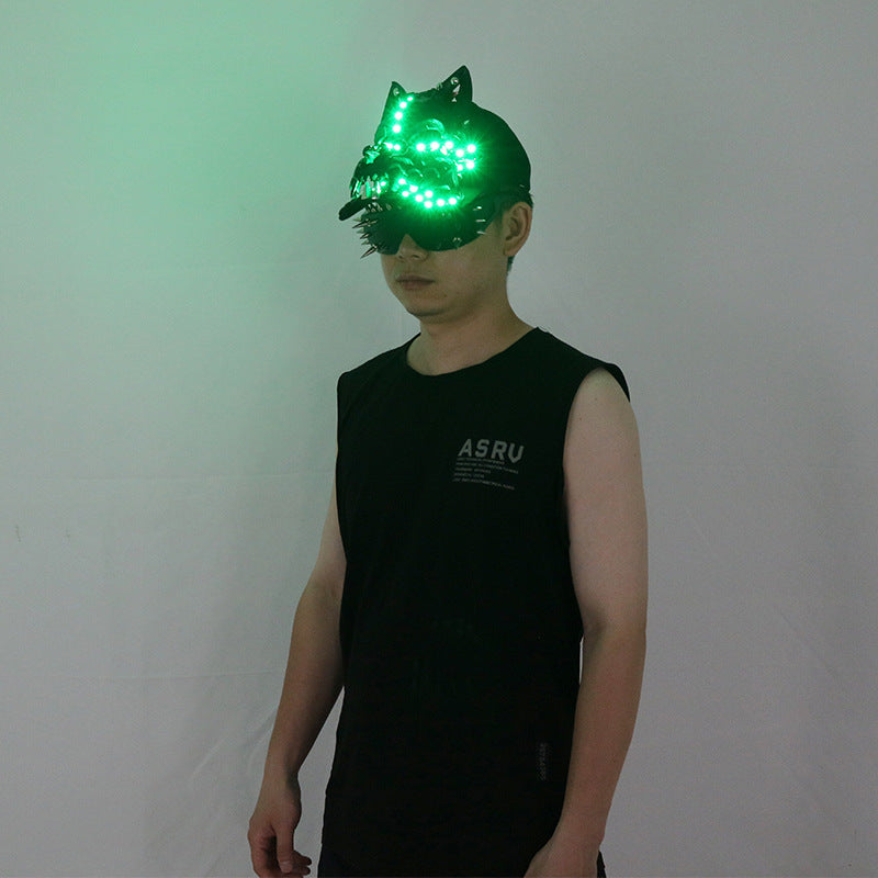 RGB LED Party Hat — Multicolor Light-Up Cap