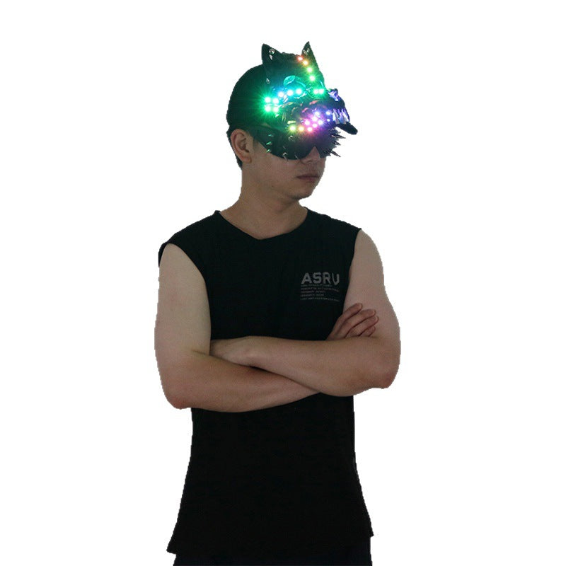 RGB LED Party Hat — Multicolor Light-Up Cap
