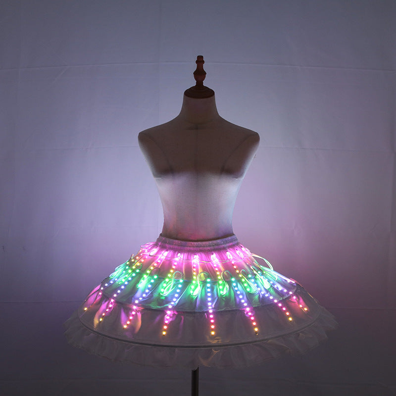 LED Glowing Ballet Dress — Colorful Light-Up Dance Costume