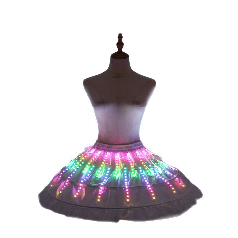 LED Glowing Ballet Dress — Colorful Light-Up Dance Costume