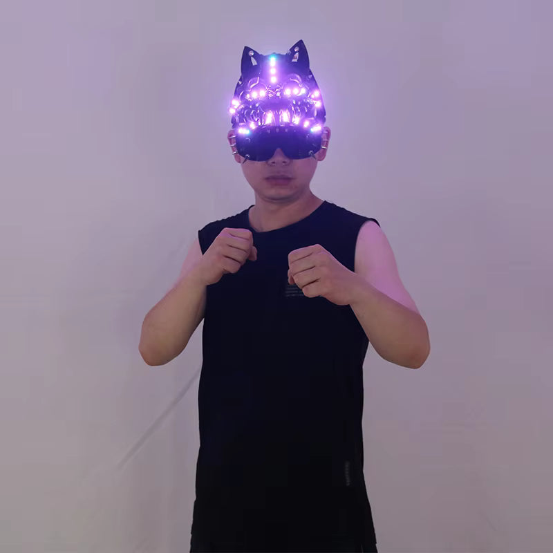 RGB LED Party Hat — Multicolor Light-Up Cap