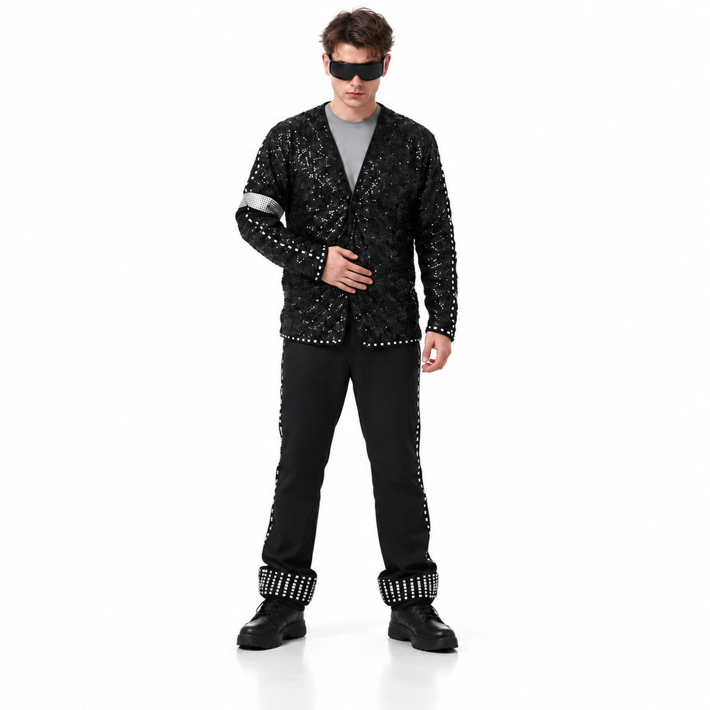 RGB LED Light-Up Performance Suit – Remote Control Color Changing Stage Dance Outfit