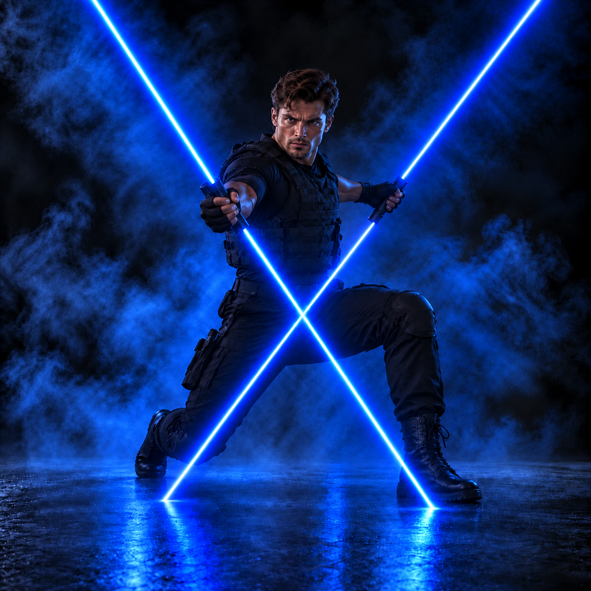 Large Fluorescent Laser Sword for Stage Magic Shows