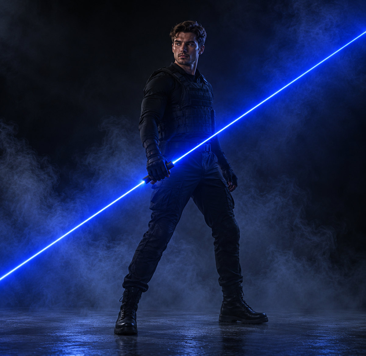 Large Fluorescent Laser Sword for Stage Magic Shows