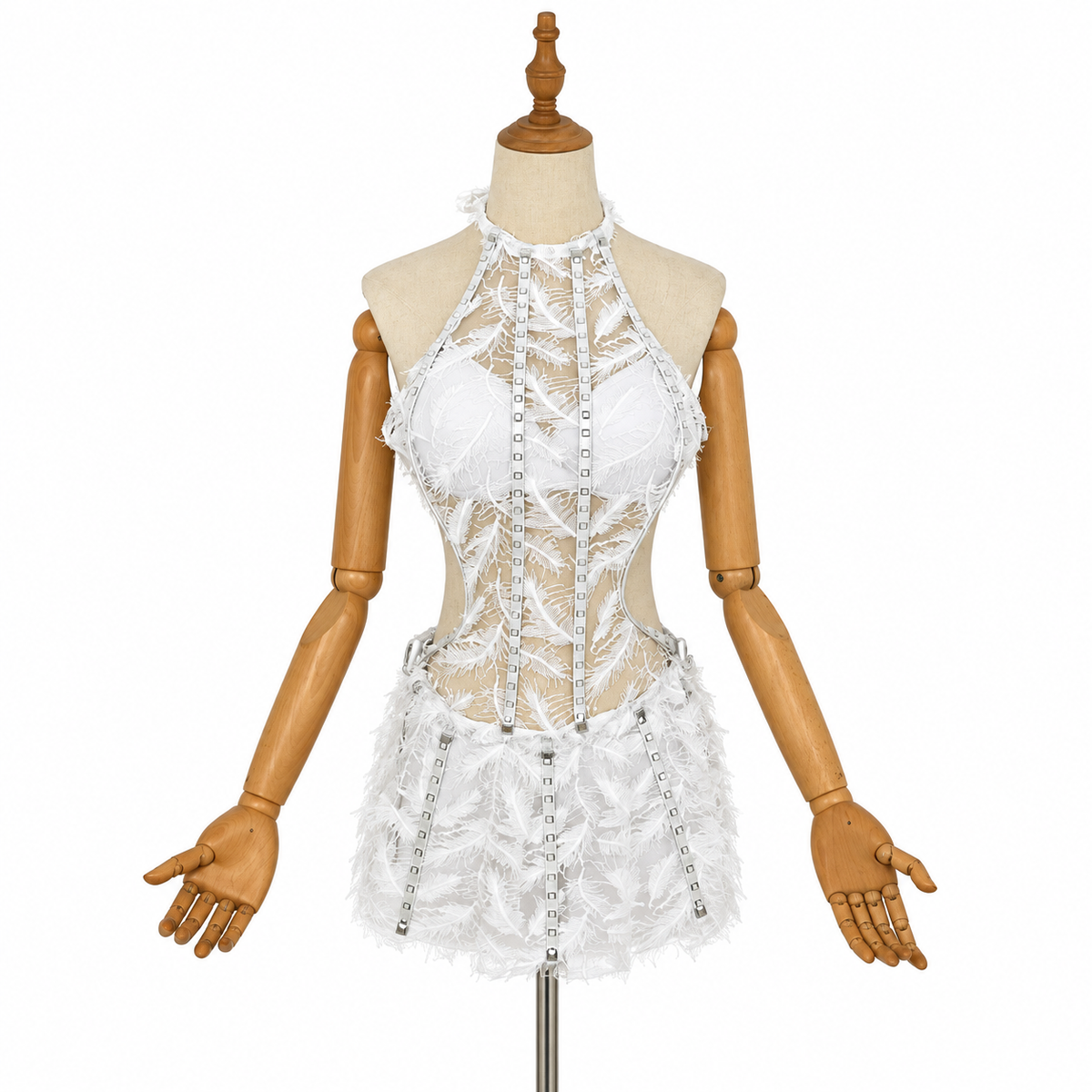 LED Light-Up Mini Dress – RGB Clubwear for Go-Go Dance & Nightclub Parties