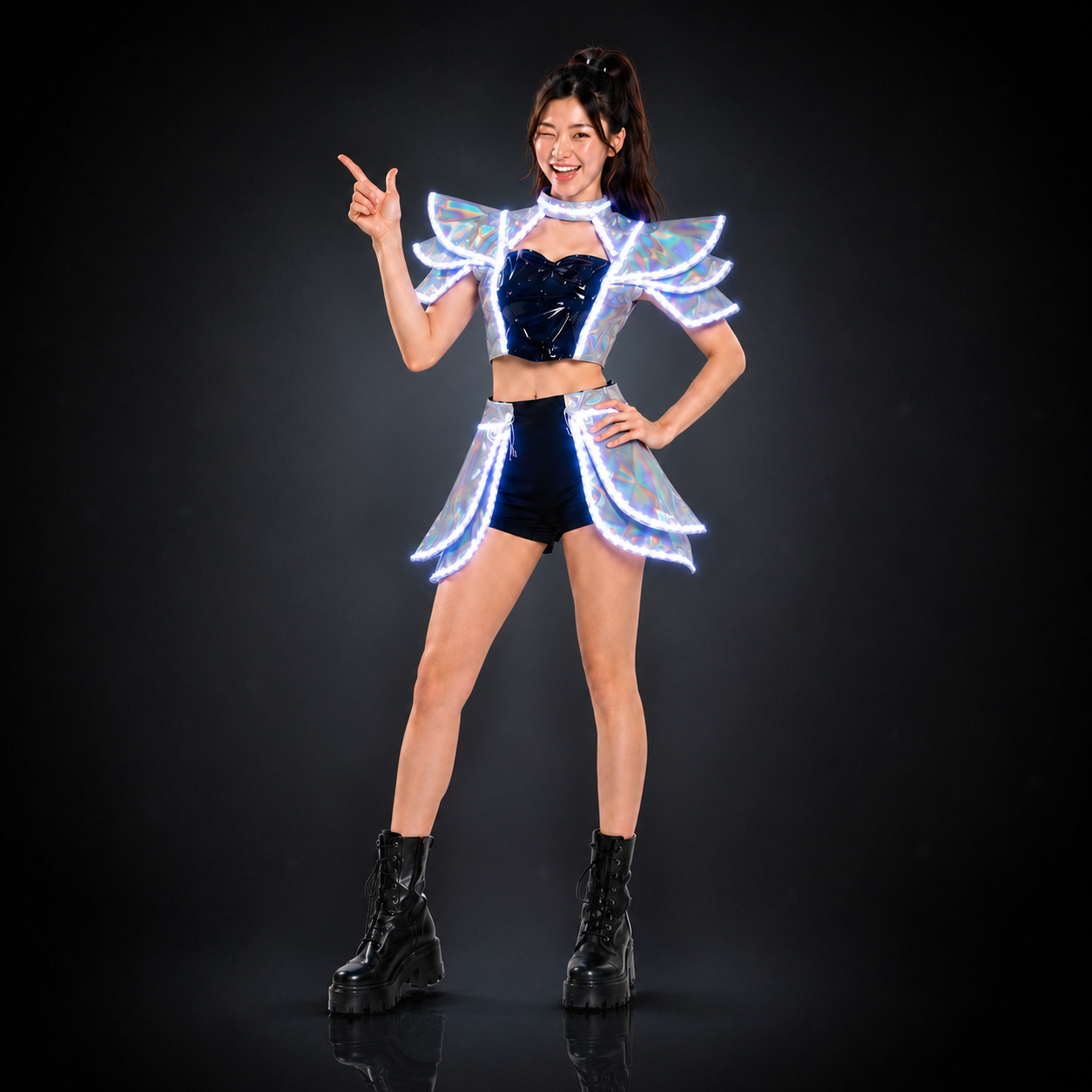 Women's LED Illuminated Costumes, Stage Performances, Party Props
