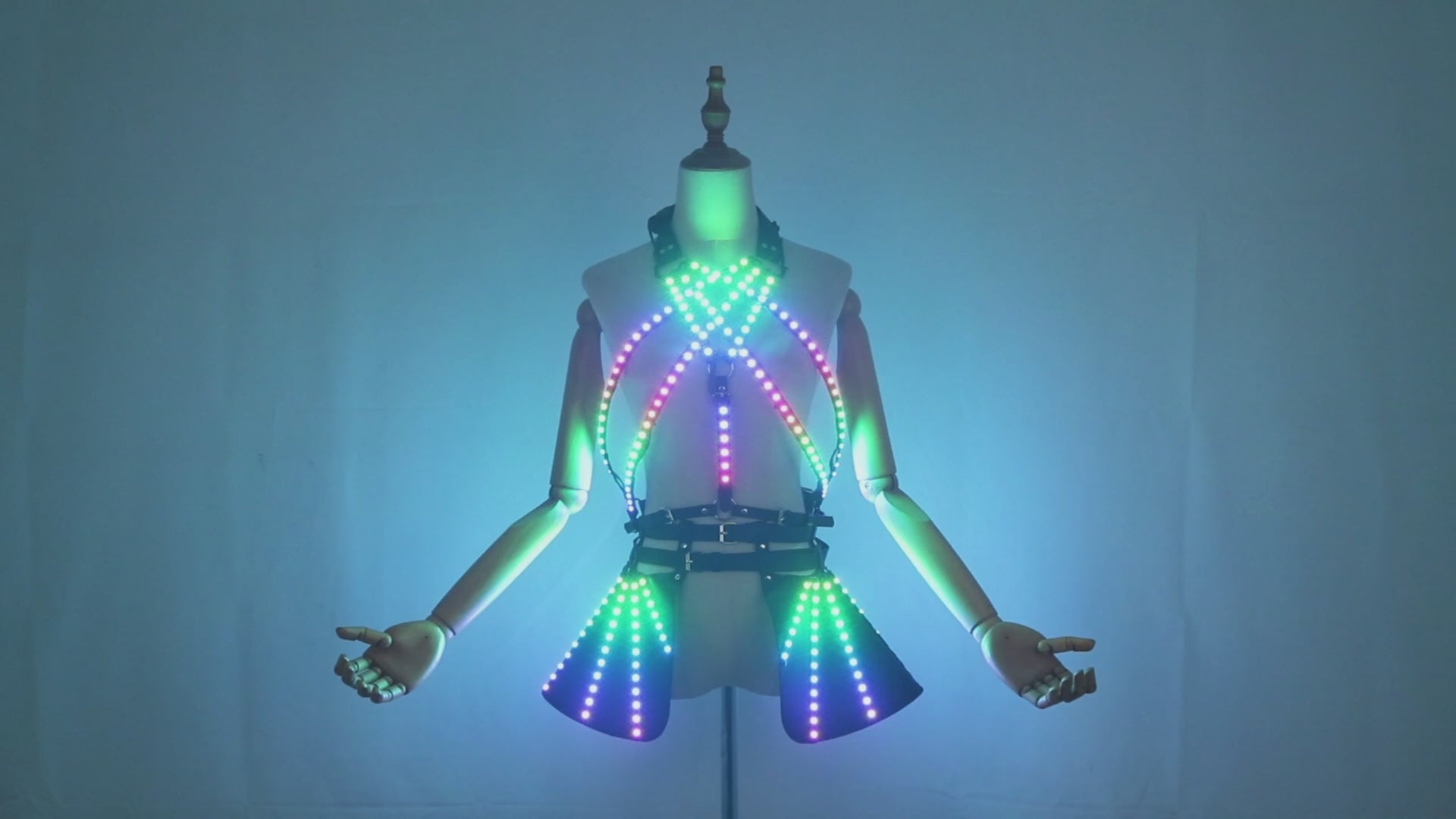 Colorful LED Light-Up Skirt Party Clubbing Wear