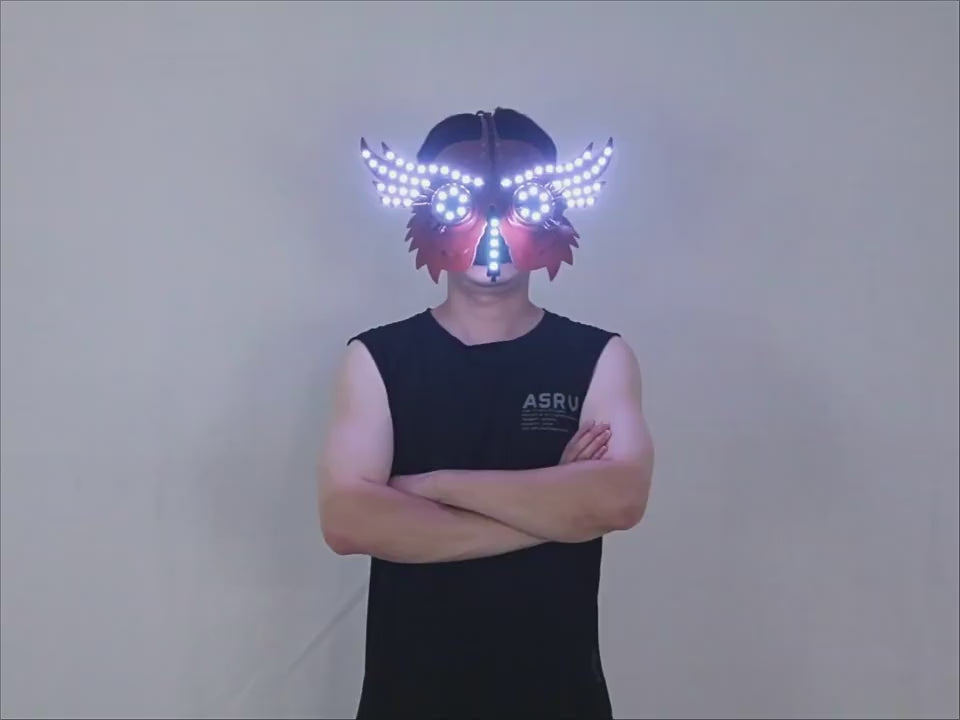 LED Glowing Animal Mask — Neon Light-Up Party Prop