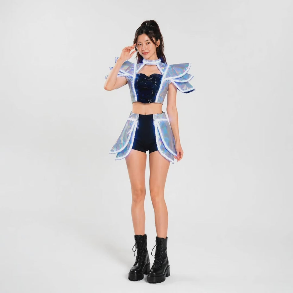 Women's LED Illuminated Costumes, Stage Performances, Party Props