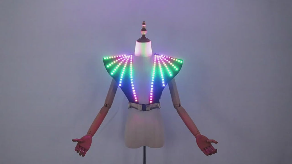 Nightclub LED Light Up Shrug for Women – Dance, DJ & Stage Show Costume