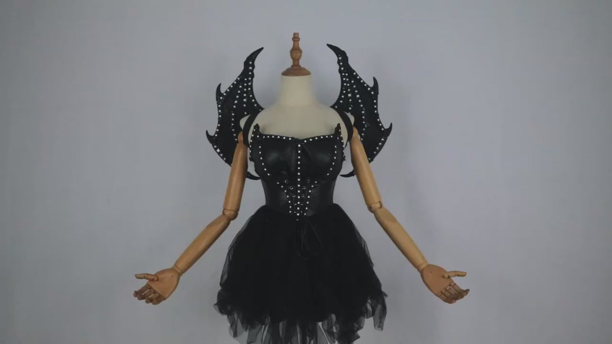 Women's LED Demon Wings Skirt – Halloween Stage Costume