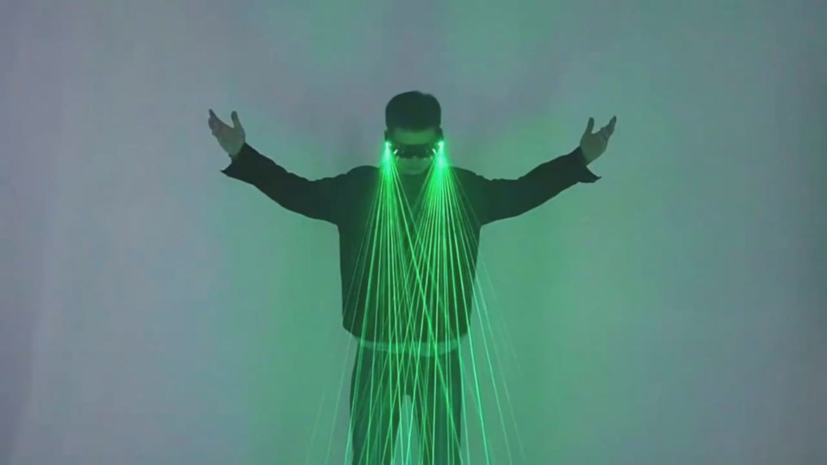 Laser Beam LED Party Glasses — Light-Up Costume Accessory