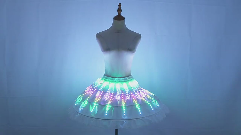 LED Glowing Ballet Dress — Colorful Light-Up Dance Costume