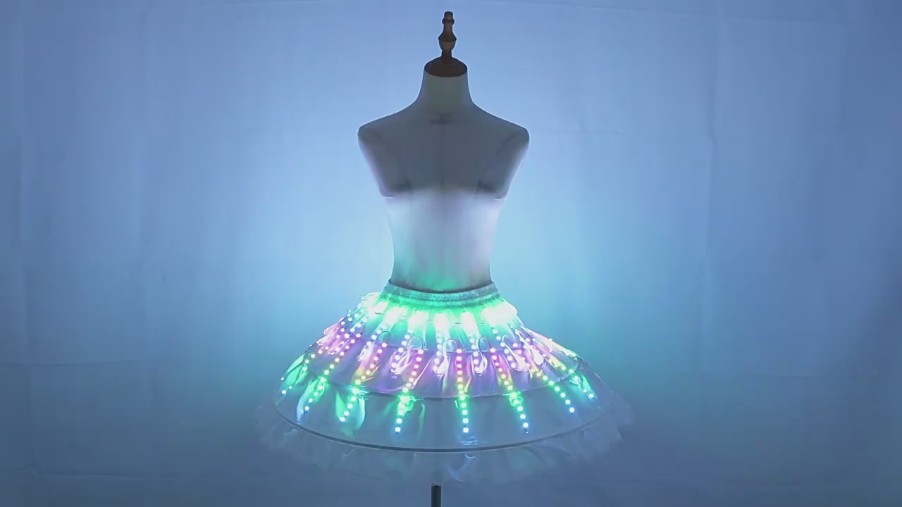 LED Glowing Ballet Dress — Colorful Light-Up Dance Costume