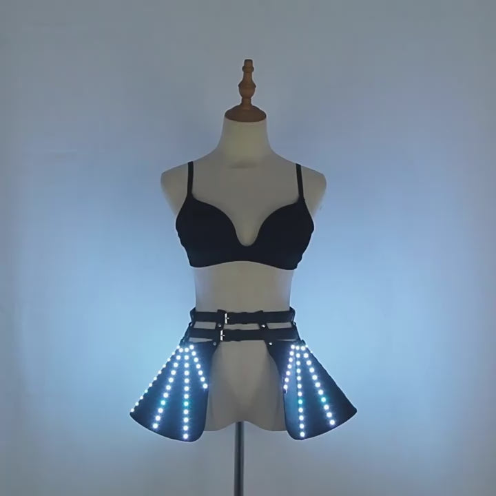 Colorful LED luminous skirt is suitable for stage performance skirt