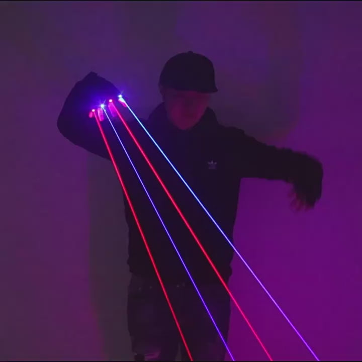 Green Red Laser Glove Set DJ & Dance Light Props