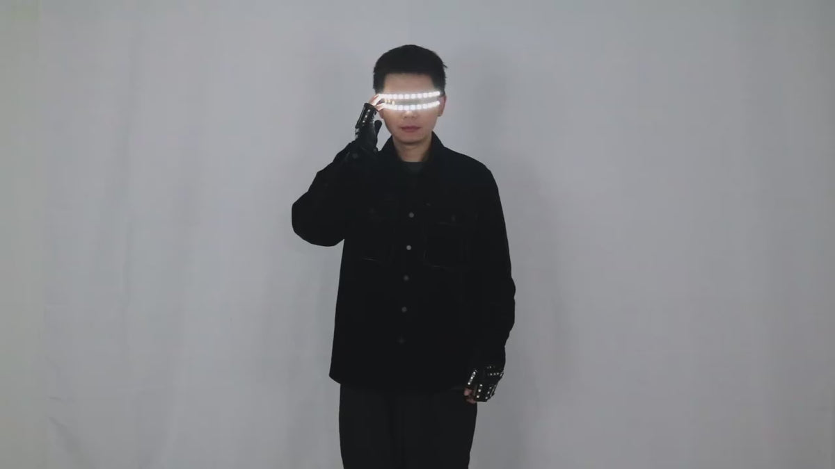 Glow Glasses + LED Glove Set — Festival & Rave Pack