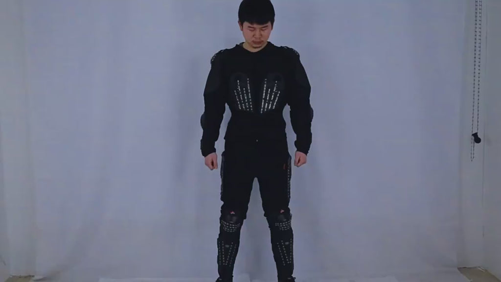 White Light-Up Armor Outfit – LED Party & Performance Costume