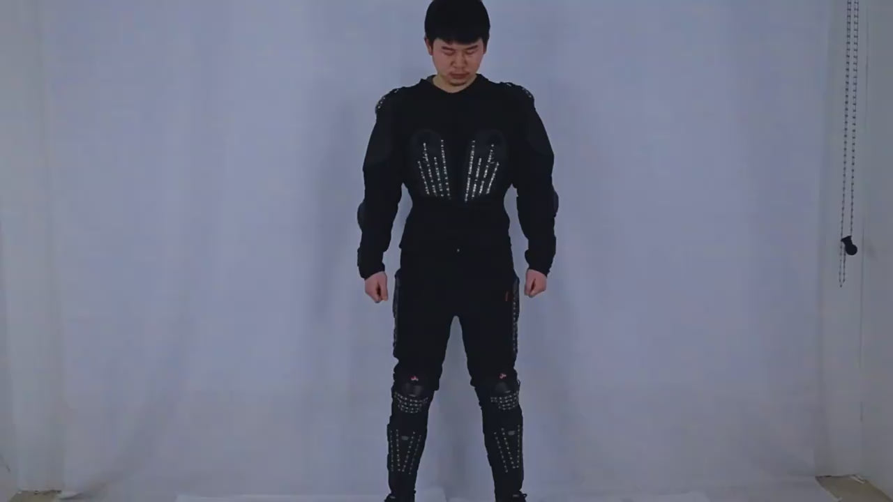 White Light-Up Armor Outfit – LED Party & Performance Costume