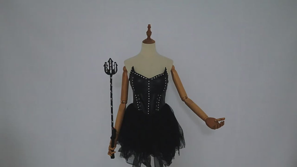 Luminous Devil LED Dress – Sexy Glowing Party Outfit