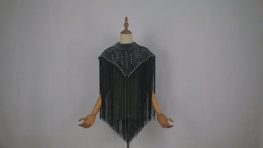 RGB LED Performance Cape — Light-Up Stage Cloak for DJs & Singers