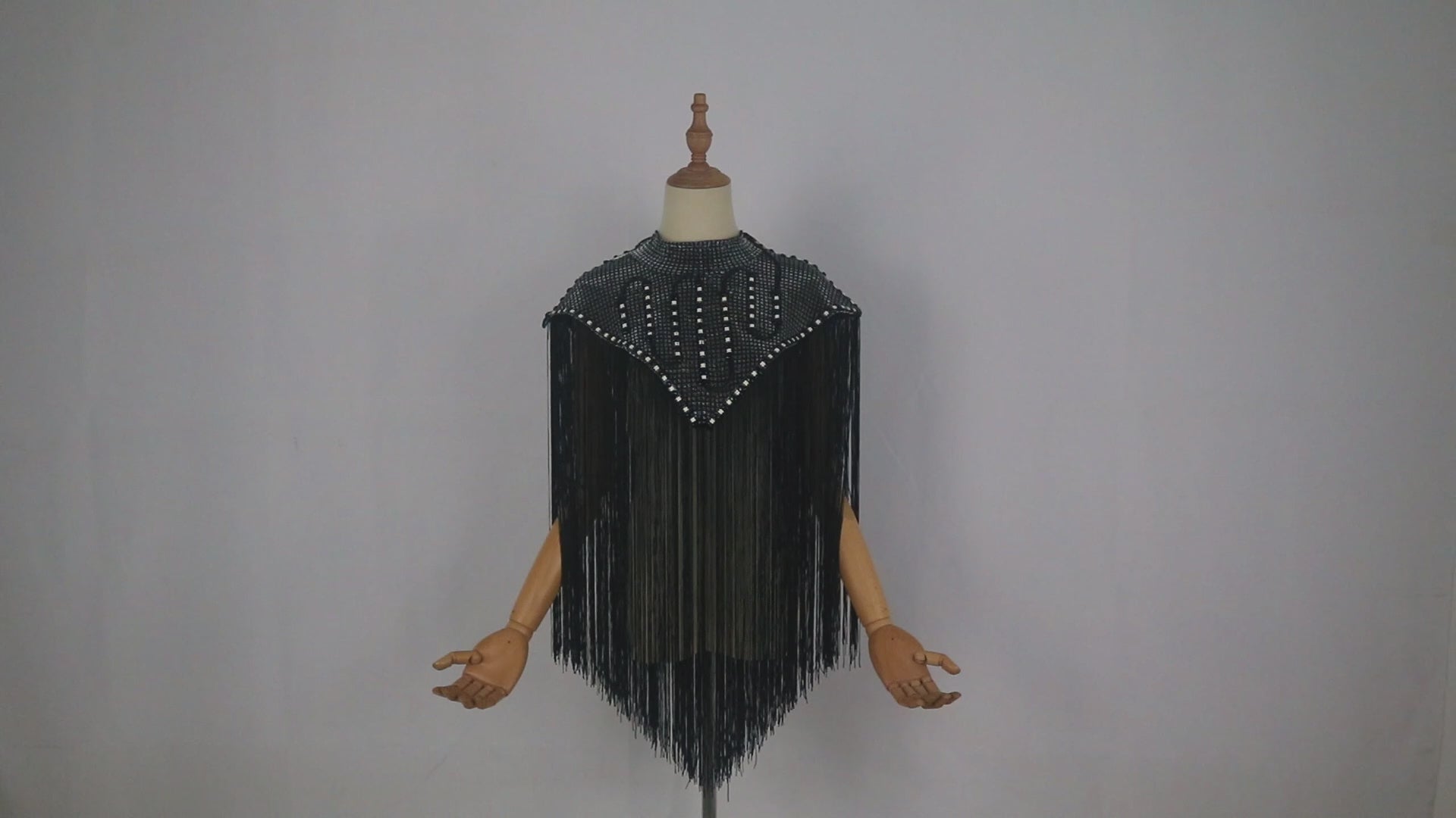 RGB LED Performance Cape — Light-Up Stage Cloak for DJs & Singers