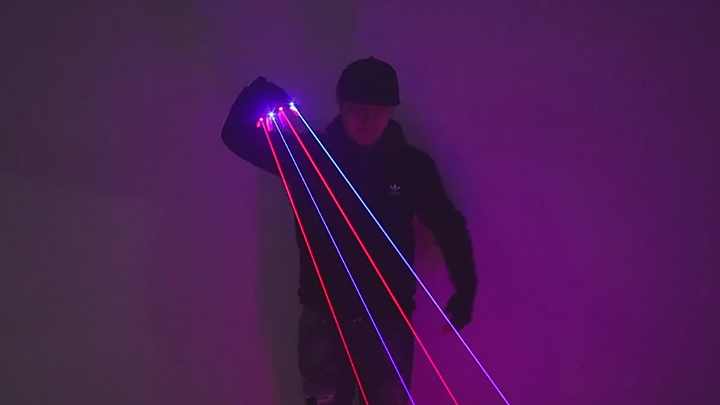 Green Red Laser Glove Set DJ & Dance Light Props