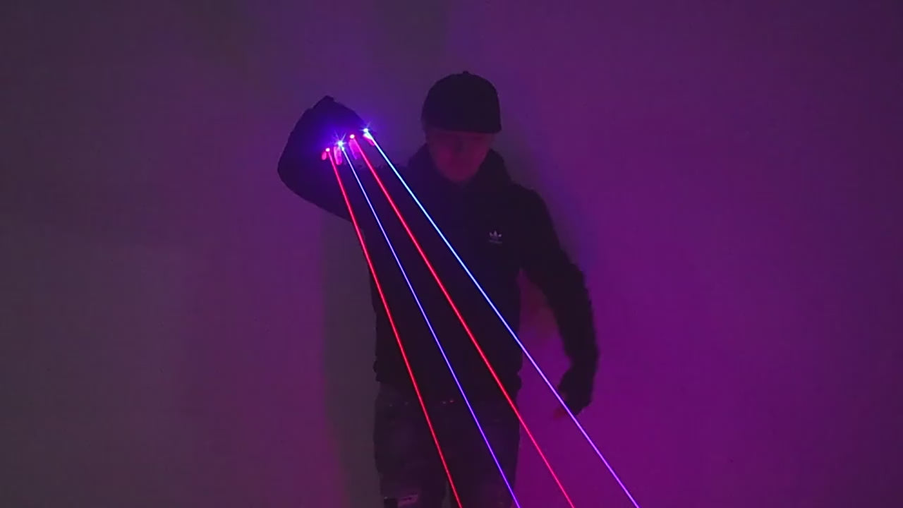 Green Red Laser Glove Set DJ & Dance Light Props