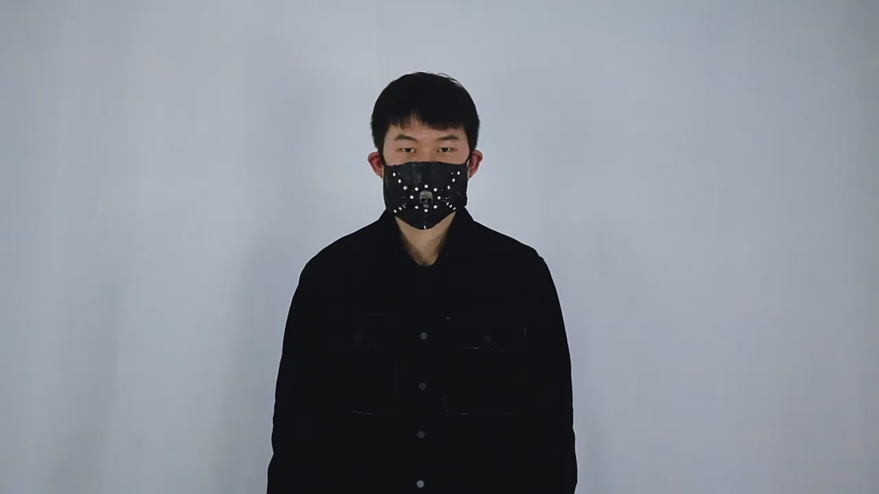 Neon RGB LED Costume Mask — Party & Cosplay Face Mask
