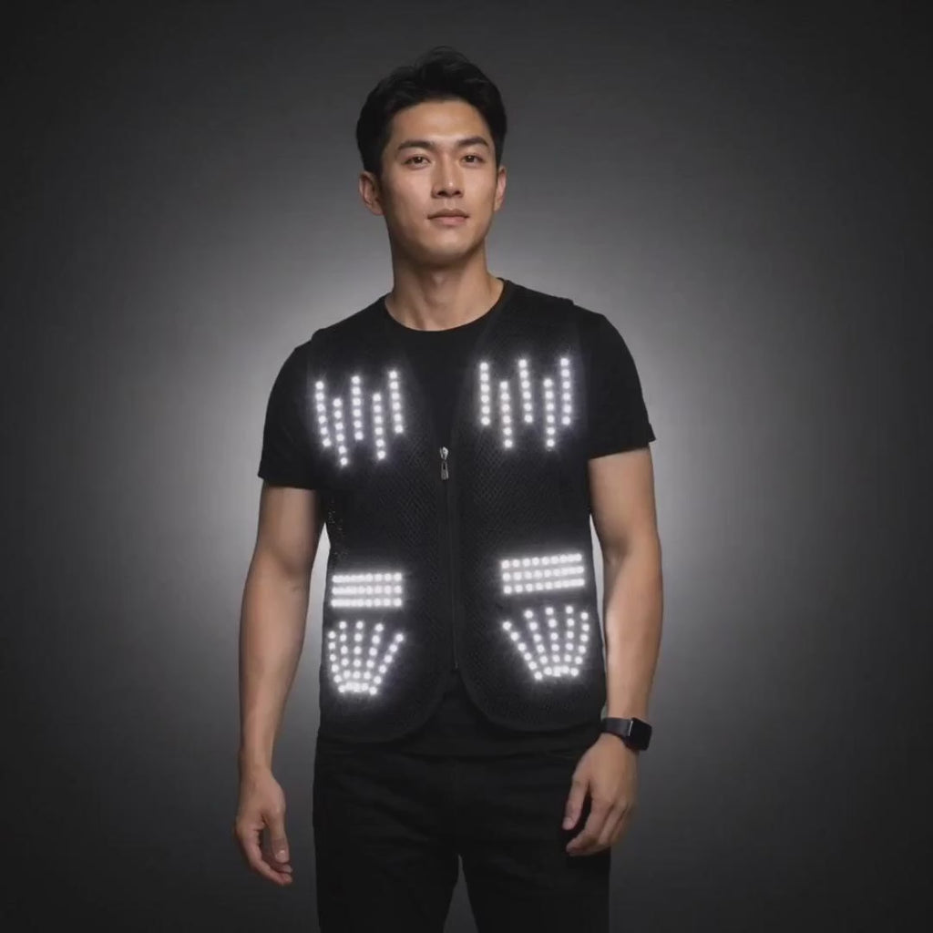 RGB LED Performance Vest — Party, Rave & DJ Outfit