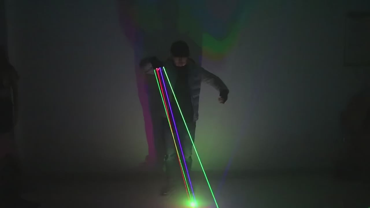 Green Red Blue laser gloves are suitable for stage DJ performance fluorescent props