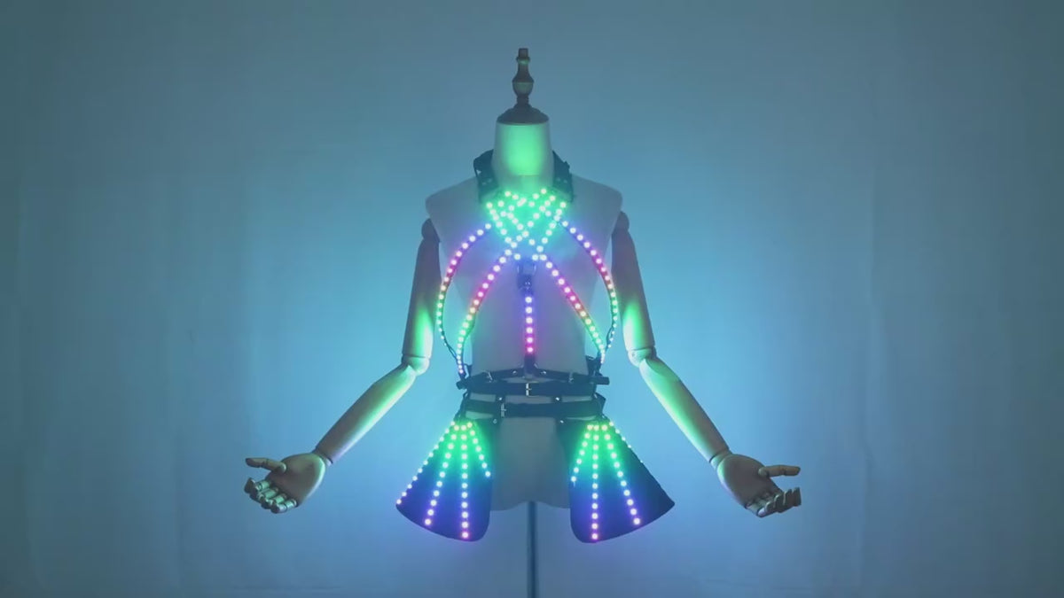 Colorful LED Light-Up Skirt Party Clubbing Wear