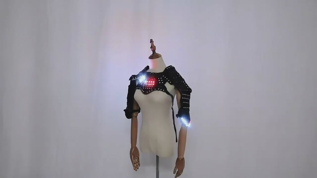 RGB LED Light-Up Shoulder Armor Vest