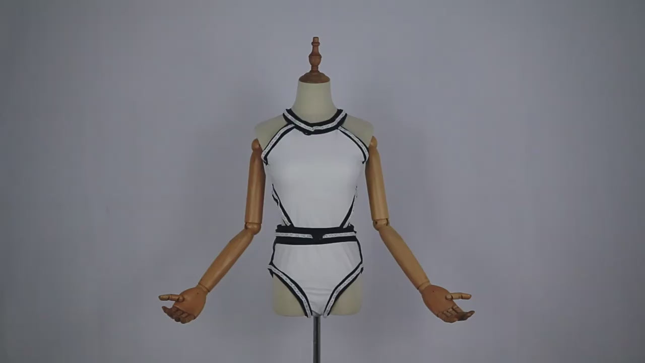 Glowing LED Women's DJ Performance Attire Nightclub Dance Costume