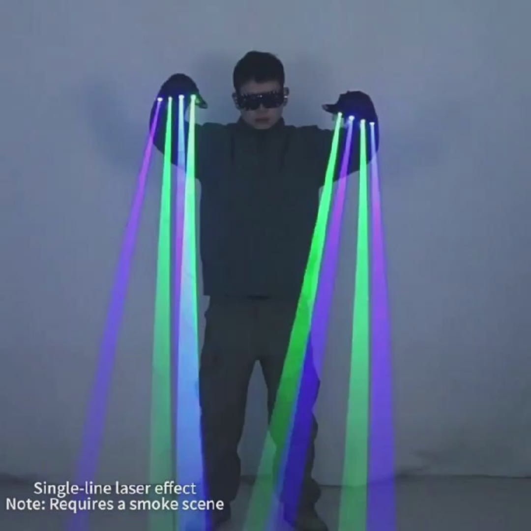 Blue & Green Laser Gloves for Stage Performances