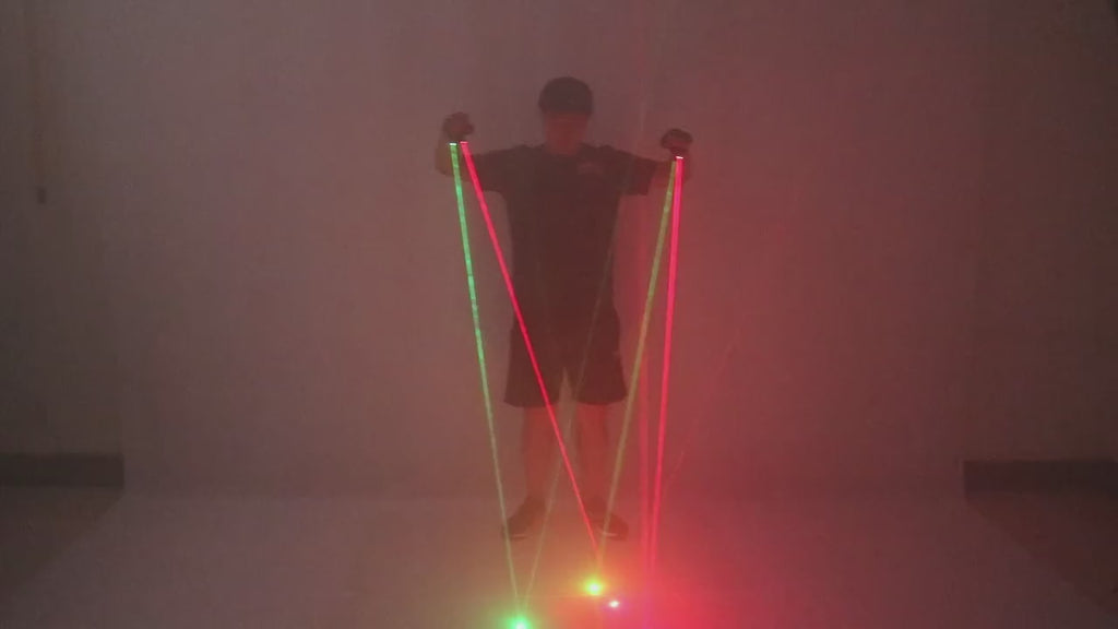 Rotating Red Green Laser Gloves, LED Glove for Party Decoration