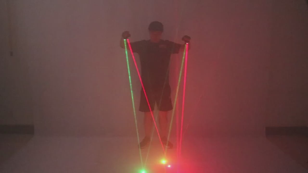 Rotating Red Green Laser Gloves, LED Glove for Party Decoration